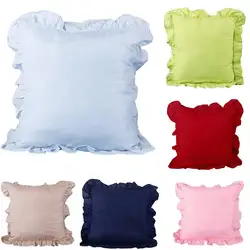 1 pc Ruffled Pillowcase no Pillow core,Envelope Ruffled Pillow Shams, Soft Breathable and Non Shrinking Pillowcases