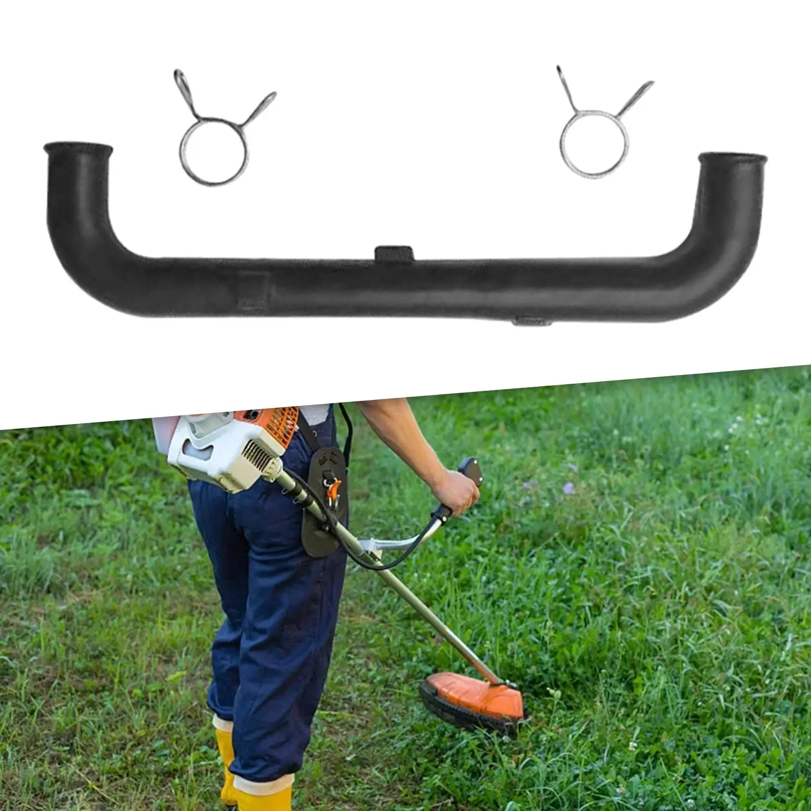 Lawnmower Ventilation Hose with Buckles Fuel Return Pipe for GX35 140F Brush Cutter Oil Line Stable Performance Rubber
