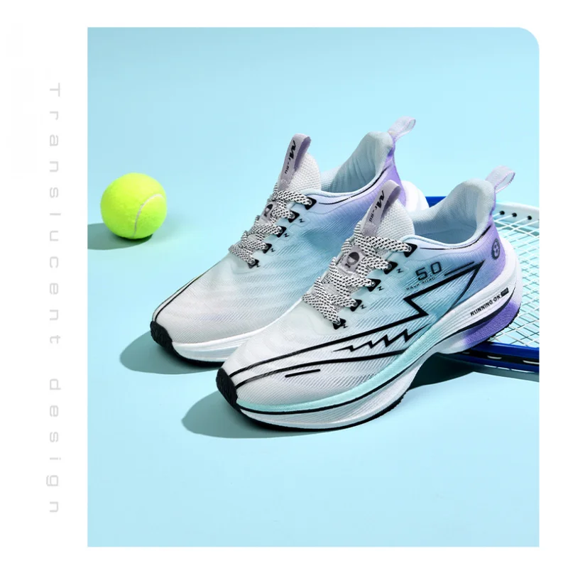 Chaussures d'automne pour hommes, best-seller, chaussures de course en maille respirante, entraînement de vitesse en plaque de carbone, randonnée antidérapante rembourrée, un, 2025