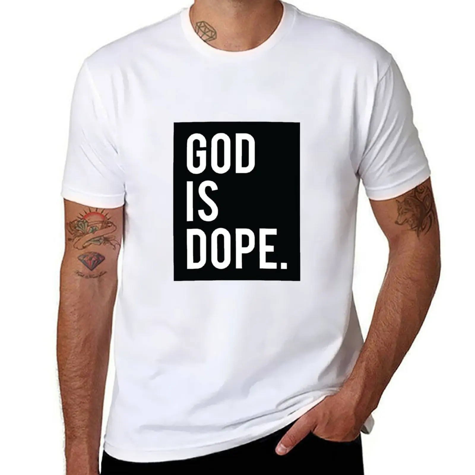 

God is Dope Black T-Shirt t shirts designer man t shirts high quality luxury brand man t shirt graphic T-Shirt