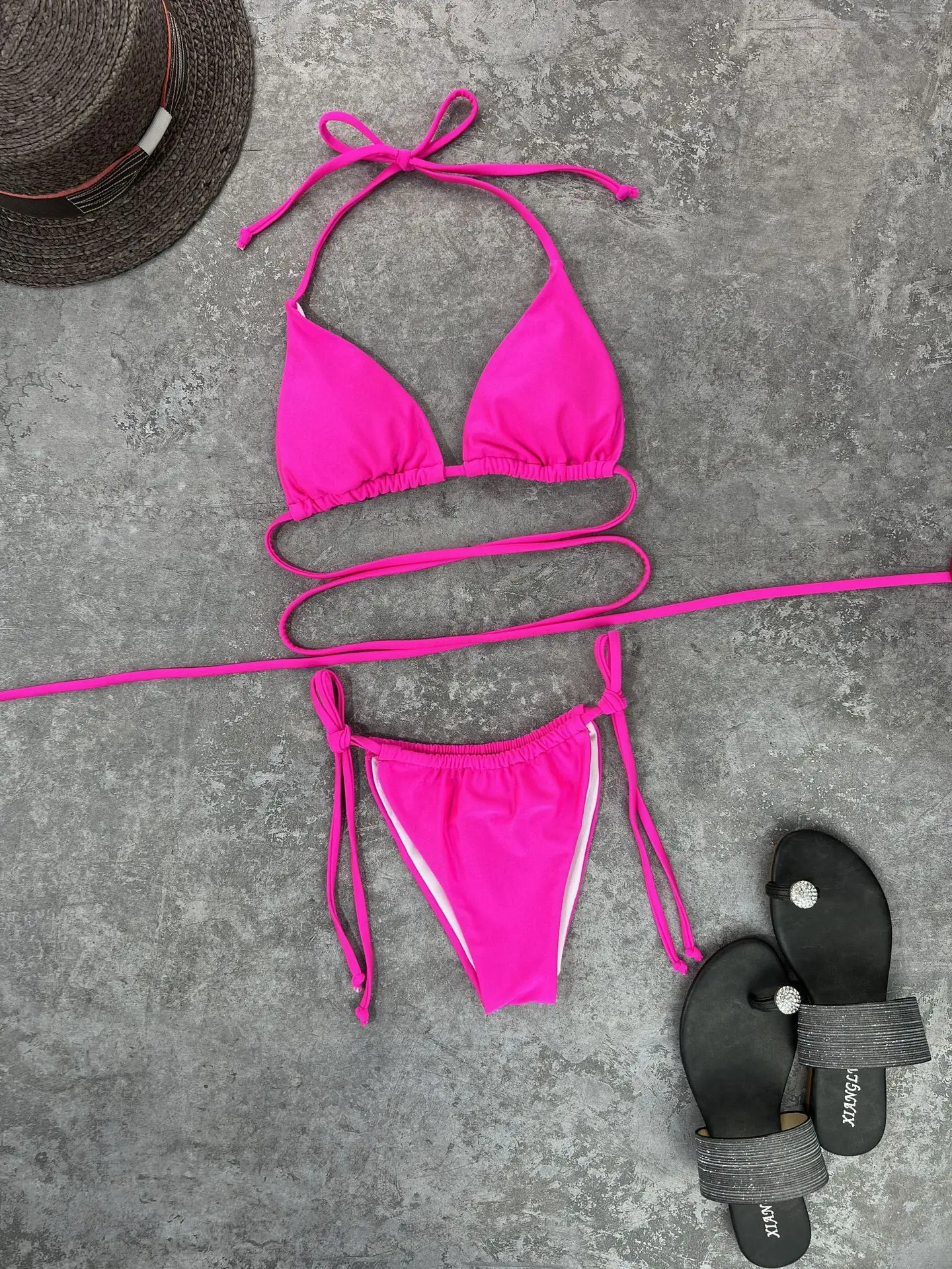 DEKA บราซิล Mini Micro ชุดบิกินี่ Mujer ผู้หญิงชุดว่ายน้ํา Cross String ชุดว่ายน้ําฤดูร้อน Beachwear ชุดว่ายน้ํา