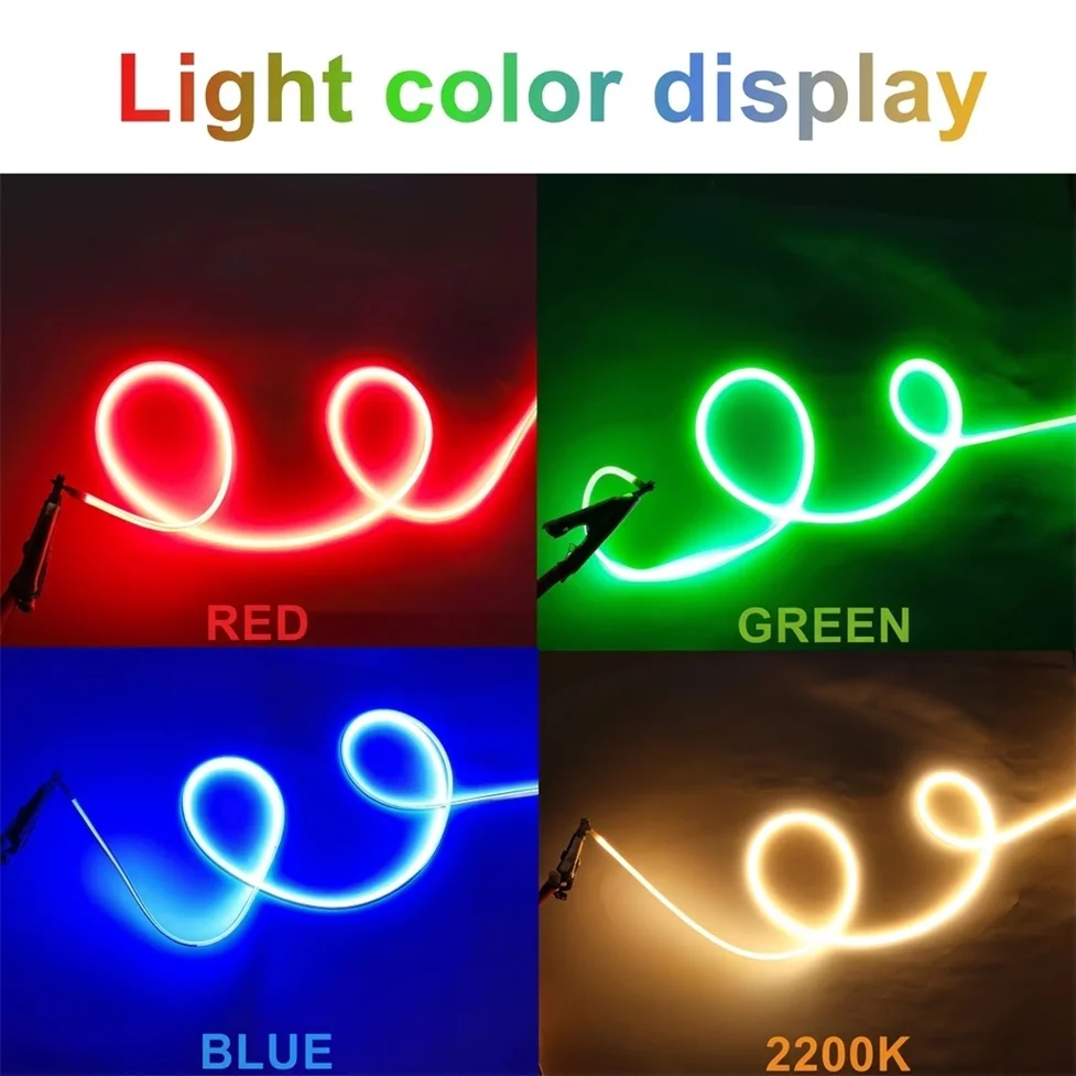 DIY 12V/24V Ultra Slim Flexible Spiral LED Filament 130mm 300mm 600mm Retro Edison Bulb Atmosphere Light Strip Part Decoration