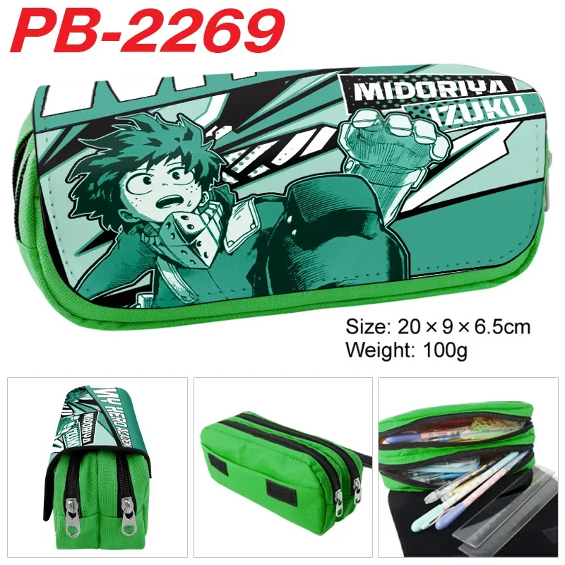 Anime My Hero Academia Duke Bakugou Astuccio per penne Studente Astuccio per matite in PU Ragazzi adolescenti Ragazze Bambini Astuccio per cancelleria per la scuola dei cartoni animati