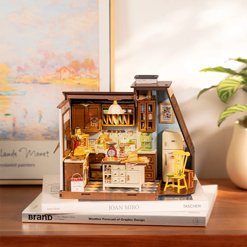 Rolife Baking Kitchen DIY Miniature Dollhouse Kit 3