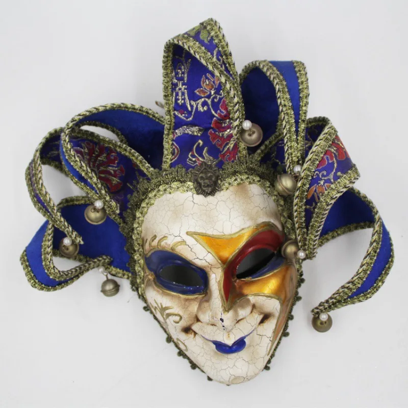 Venice Painted Vintage Bell Mask Halloween Party Performance Mask