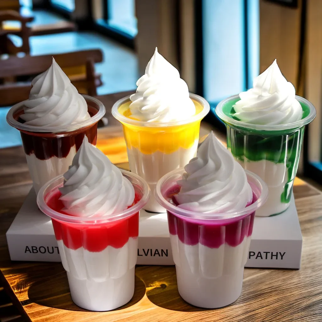 Artificial Sundae Ice Cream 1:1 Model Fake Dessert Model Creative Multi-colors Photography Props Home Decoration Home Decor