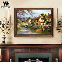 Retro Abstract Streets Canvas Oil Painting Modern City Landscape Posters And Prints Wall Art Picture For Living Room Home Decor