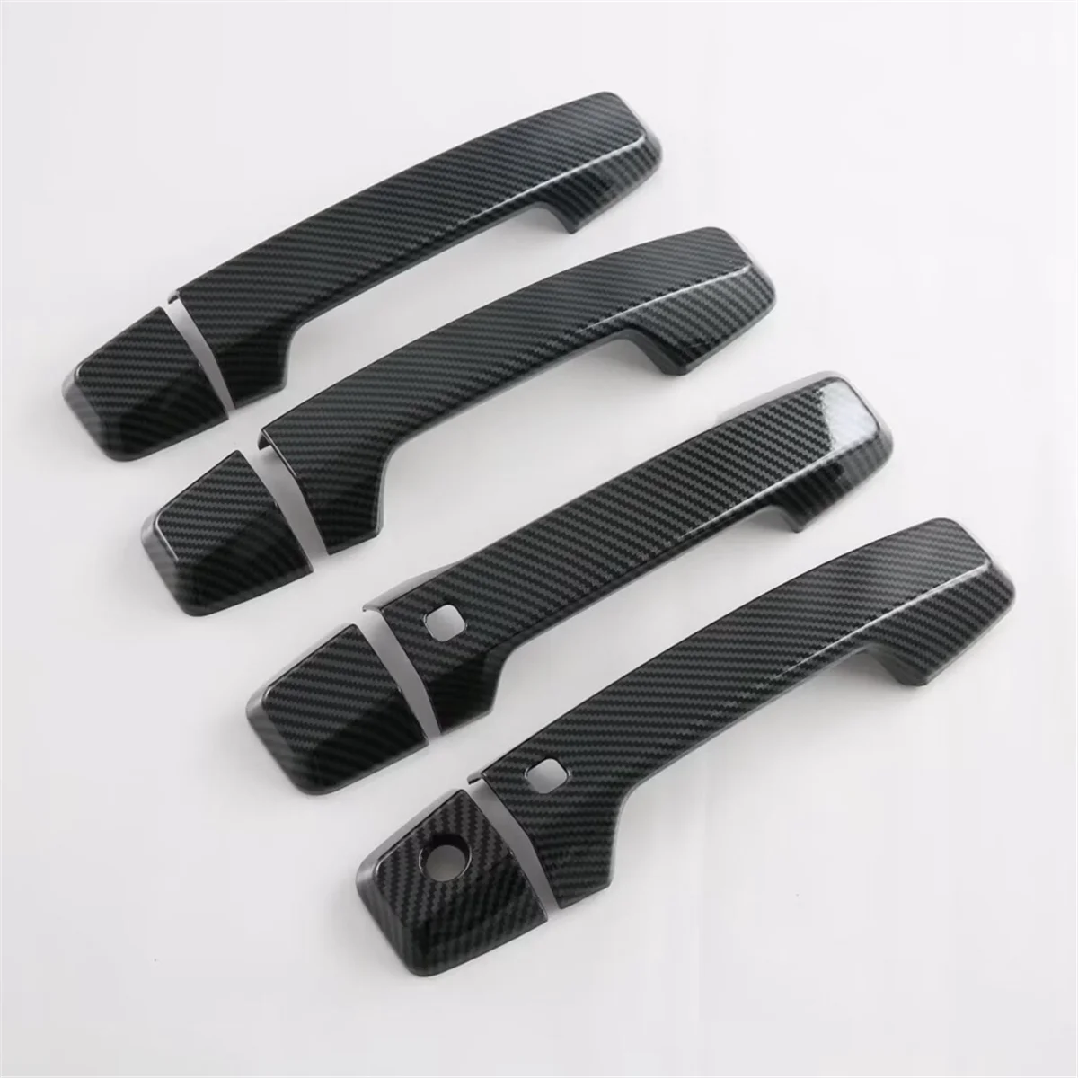 Door Handle Cover+Door Handle Bowl Cover Trim for Mitsubishi Triton / L200 2024 Exterior Accessories Carbon Fiber