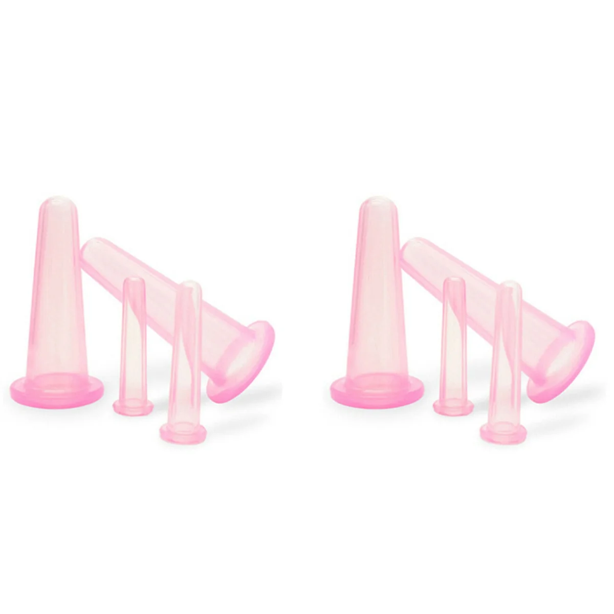 A65Z 8X Naturalny Silikonowy Kubek do Masażu Twarzy Podciśnieniowy Olejek do Twarzy Shujing Ssący Artefakt do Twarzy Różowy