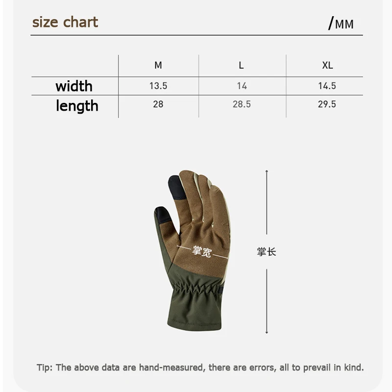 Naturehike Winter Gloves Camping Warm Full Fingers Glove Waterproof Cycling Outdoor Ski Touch Screen Cotton Gloves for Men Women