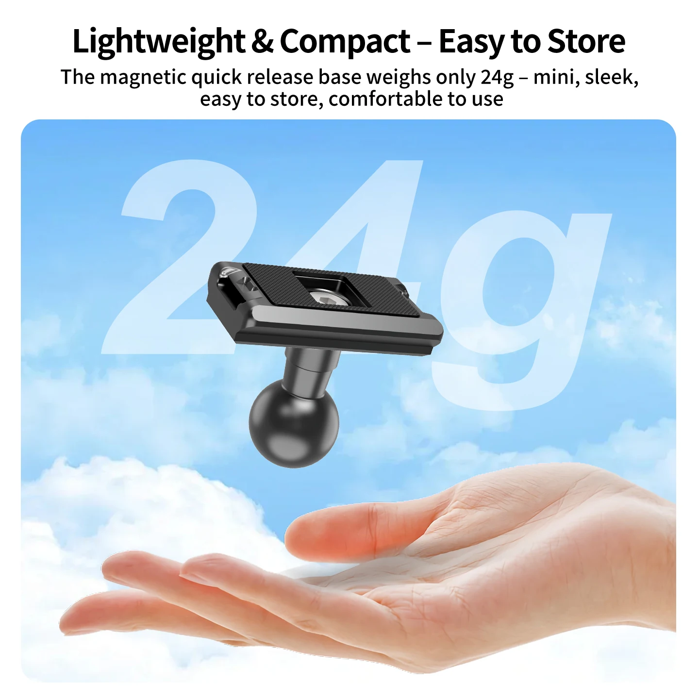 17mm Kugelkopf Magnetische Schnellwechselbasis für DJI Osmo Nano Multifunktionales Übertragungsmodul & Aufhellungslicht CNC Aluminium – Detail 11