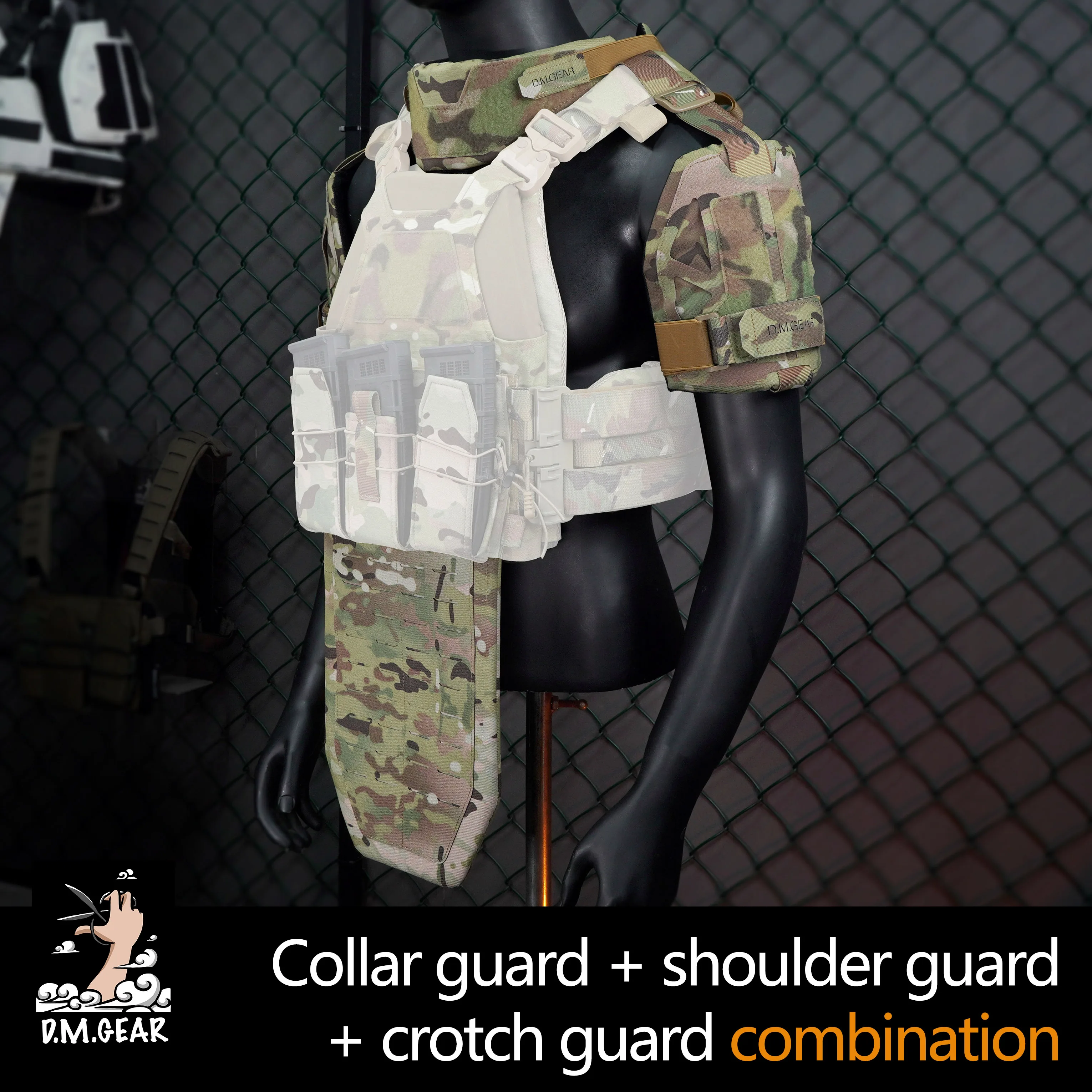 DMgear Tactical Vest Universal Collar Guard Shoulder Guard Combination Compatible with JPC FCSK 6094 C