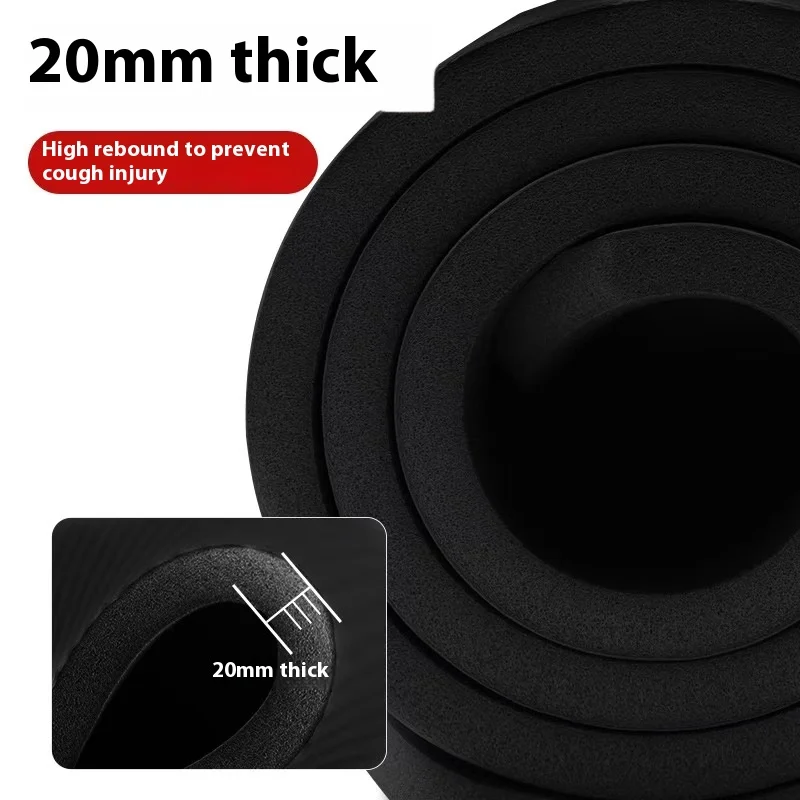 10-20mm Men  Fitness Mat Thickening Widening Lengthening Anti-skid Yoga Mat For Stretching Cardio Home Workout Exercise Mat