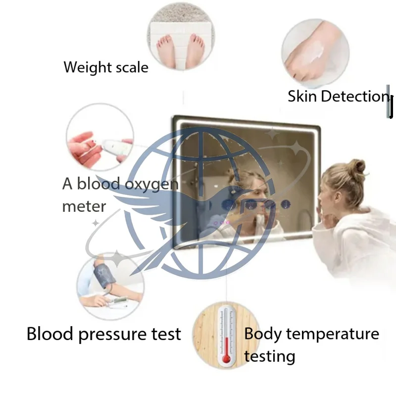 21.5-inch Single Touch Screen Smart Magic Mirror Bathroom Android Fitness Cosmetic Mirror