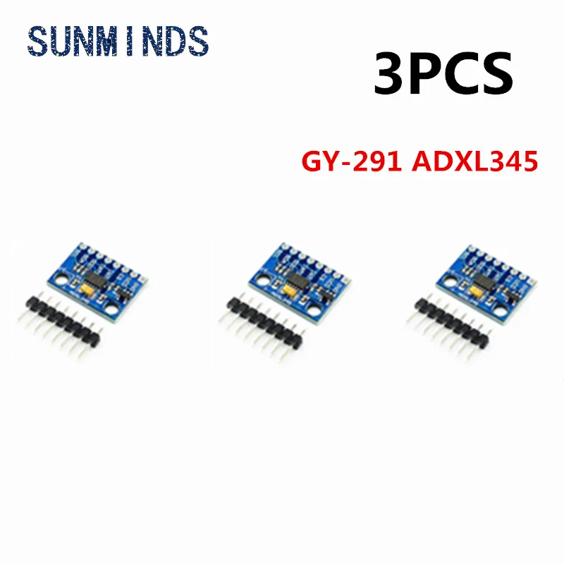 1-10pcs GY-291 ADXL345 digital three-axis acceleration of gravity tilt module IIC/SPI transmission