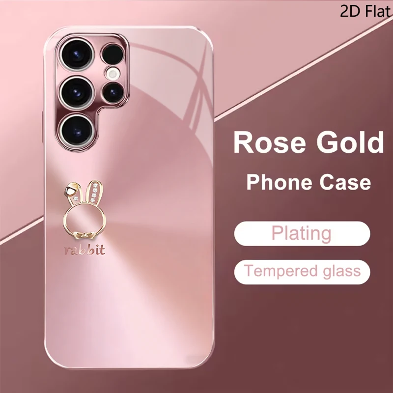 Rabbit For Samsung Galaxy S24 S25 S26Ultra S23 S22 S21PLUSFE A55 A54 A52 A35 A15 Phone Cover Shockproof Protective Back Cover