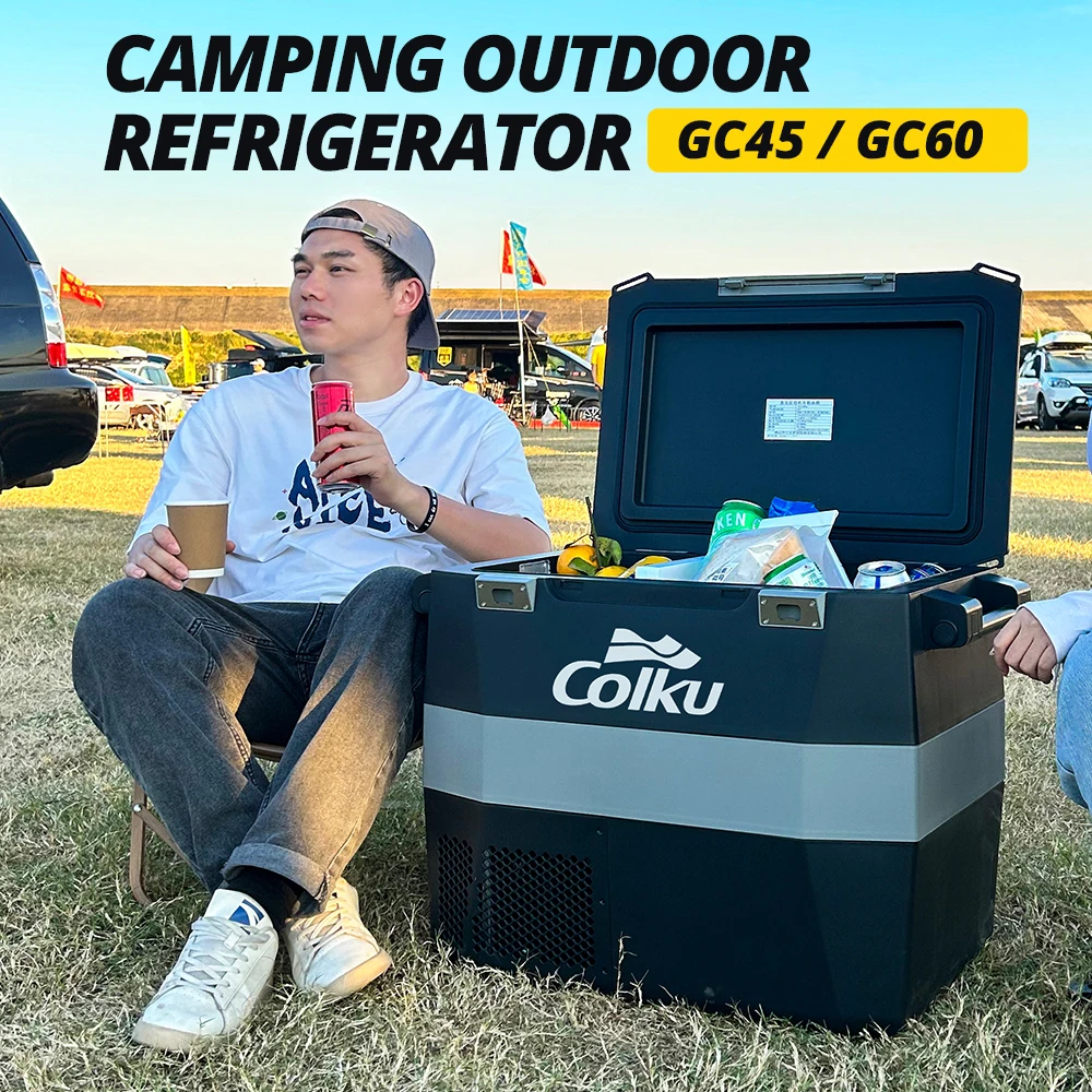 Colku dual zone portable truck cab fridge 45 liters fridge freezer minus 18 Degrees Celsius