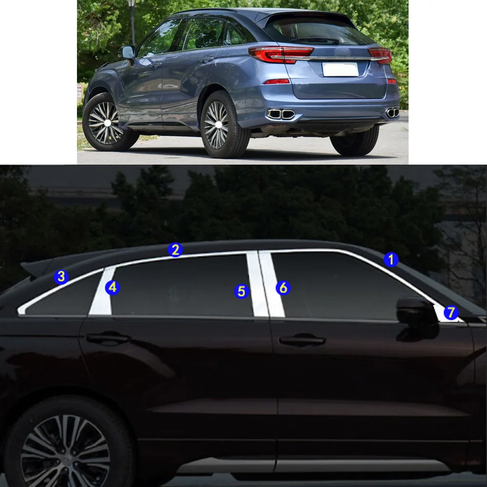 

Sticker Garnish Pillar Window Middle Strip Trim Frame Hoods For Honda AVANCIER 2017 2018 2019 2020 2021