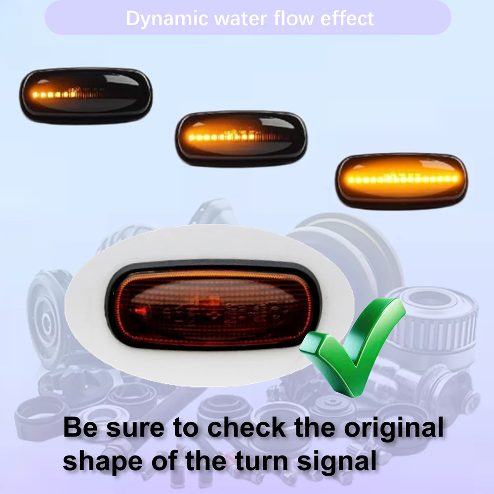 for Land Rover Discovery II MK2 L318 2.5 Td5 4.0 V8 2000 2001 2002 2003 2004 Dynamic LED Indicator Side Marker Turn Light Signal