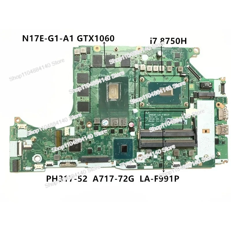 

For Motherboard DH53F LA-F991P CPU I7 8750H GTX1060