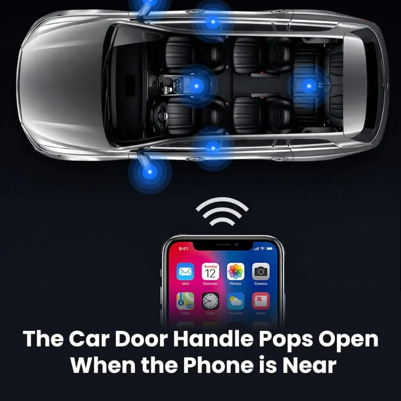 Newest Smart Wireless Auto Door Handle for Tesla Model Y/3/Y L/Y Juniper/3 Highland Flow Light Multi-touch Electric Door Handles