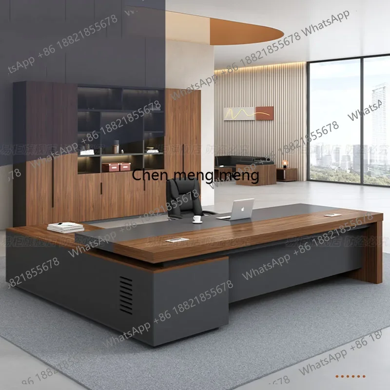 Escritorio de oficina grande E182, diseño de lujo, decoración de habitación, escritorio de oficina vintage, mesas de escritorio profesionales, muebles de salón.