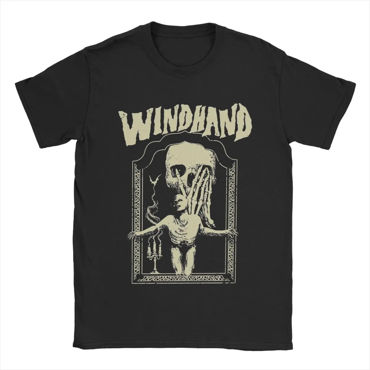 Men Windhand T Shirts Cotton Tops Vintage Short Sleeve O Neck Tees Printed T-Shirts