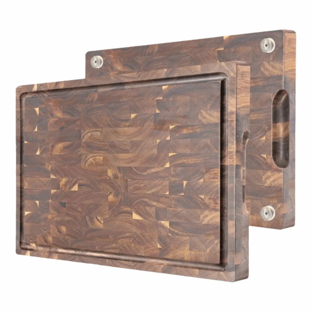 

Acacia Wood Splicing Chopping Board Double-sided Damp-proof Cutting Boards Mats Non Slip Anti-mold Vegetable Cutting Board
