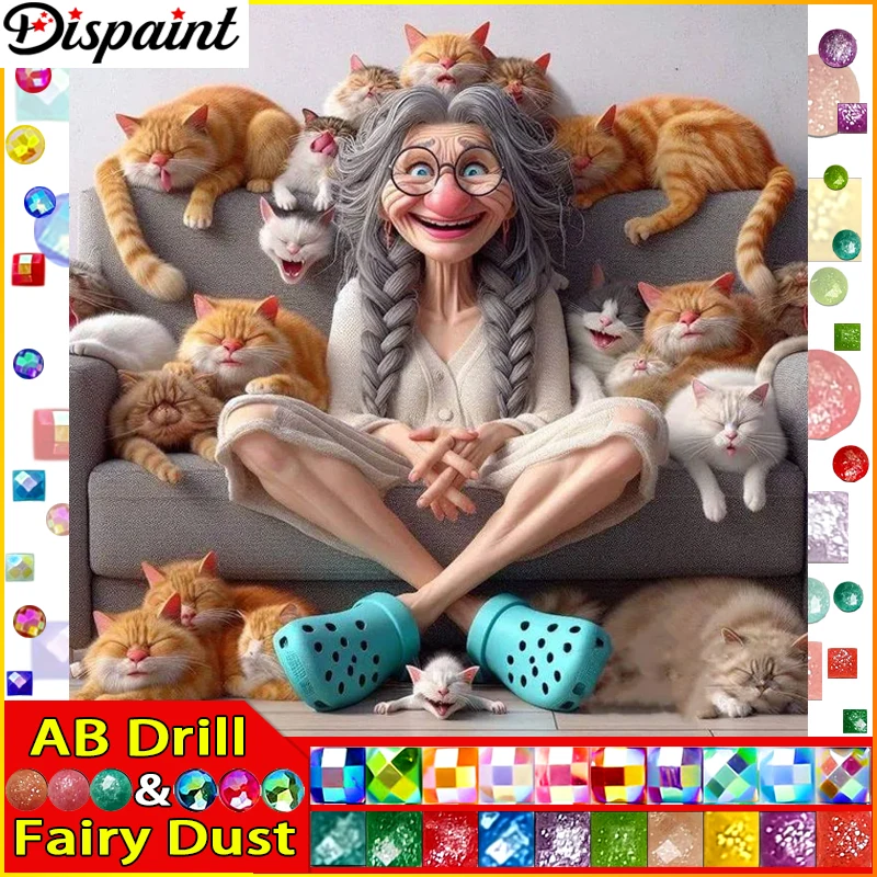 Dispaint Fairy Dust AB 5d Diamond Painting Full Square/Round 