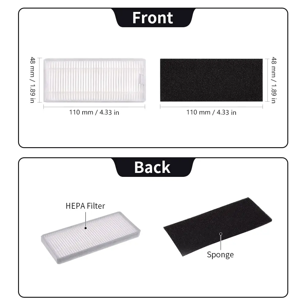 Accessories For Eufy Robovac 11S 25C 30 30C 35C 12 15T 15C Slim Robot Vacuum Cleaner Parts Main Side Brush Cover Hepa Filter