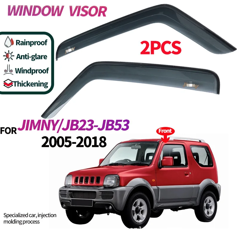 

Suitable for Suzuki Jimny rain or shine shield JIMMY JB23-JB53 2005-2018 Window visors