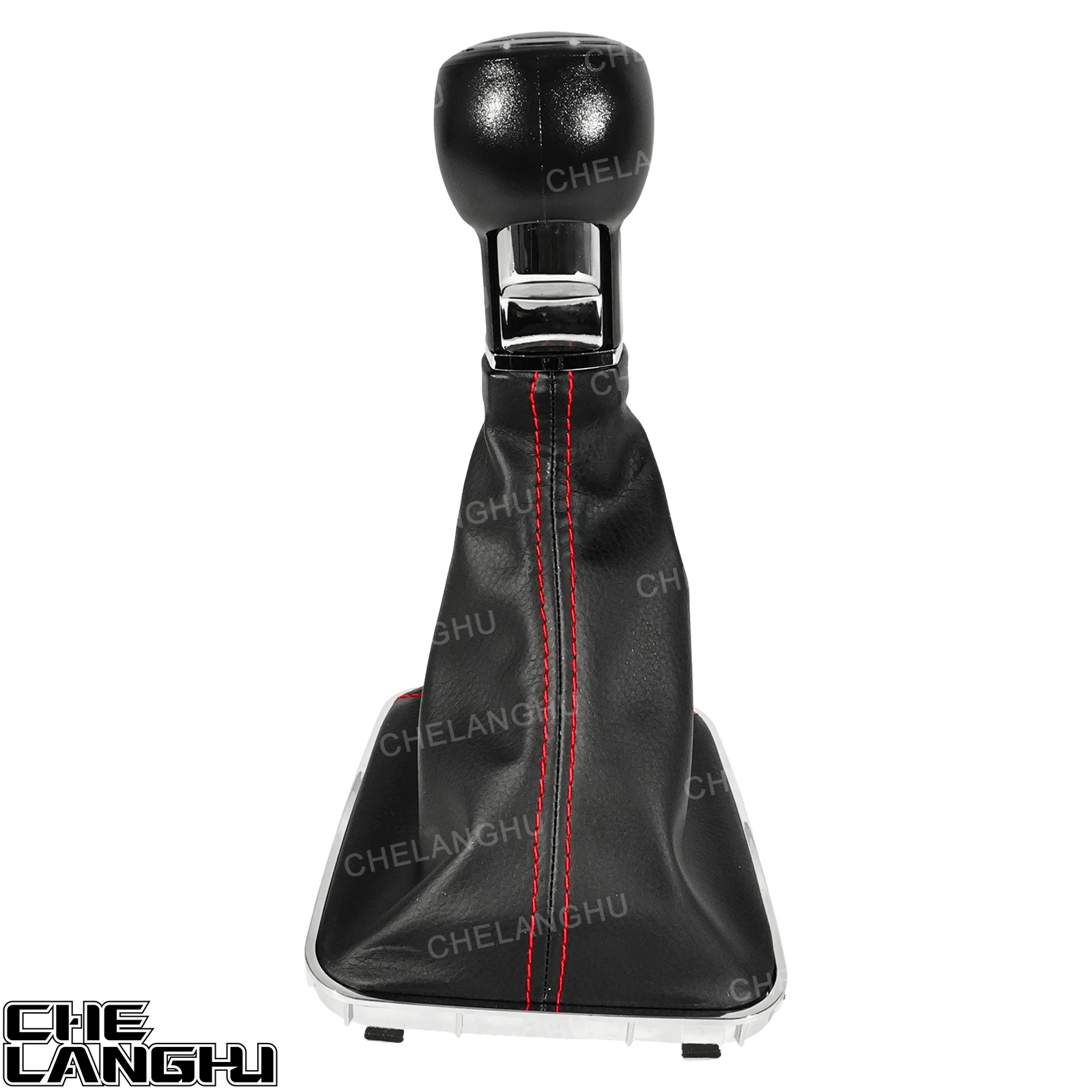 For Opel Zafira B 2005 2006 2007 2008 2009 2010 Red Line 5/6 speed gear shift knob with pu boot Car accessories