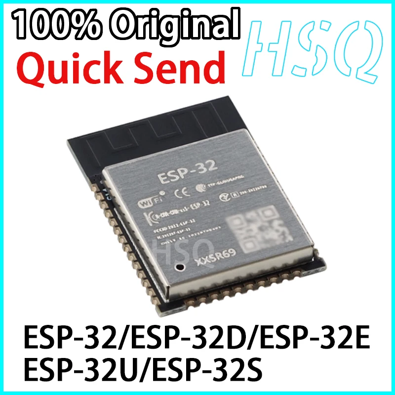1 قطعة العلامة التجارية الجديدة الأصلي ESP-32 D/E/U/S وحدة لاسلكية واي فاي + بلوتوث ثنائي الوضع ثنائي النواة 32 بت MCU وحدة #1