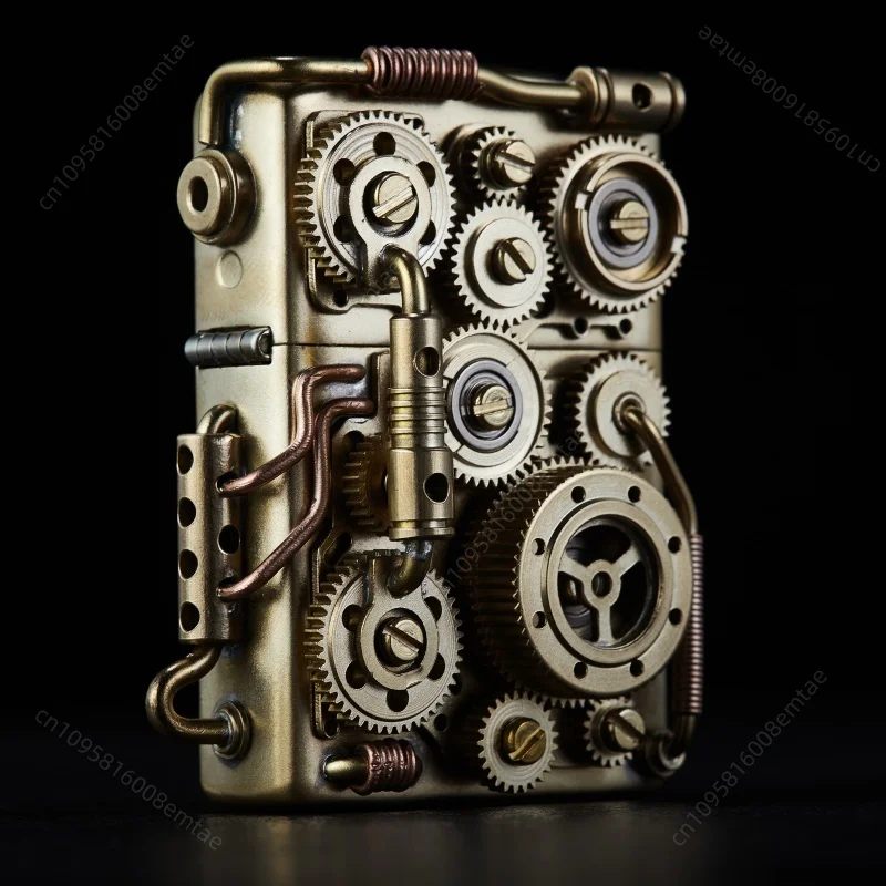 2026 Connecting rod punk fuellighter, handmade hydraulic connecting rod gear linkage lighter, collectible hobby, high-end gift