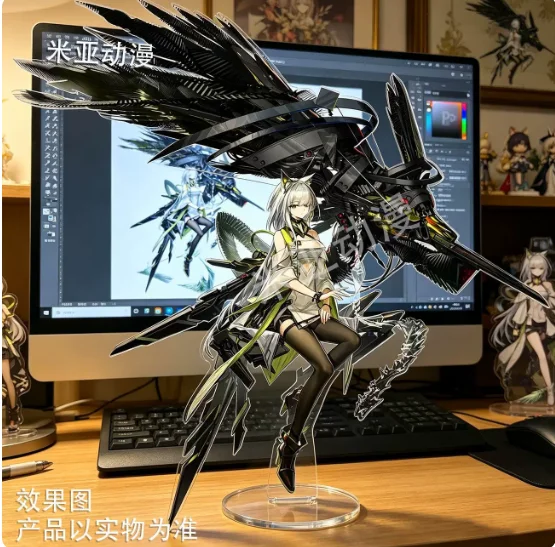 Anime Arknights mon3tr Kal'tsit 10cm Acrylic Cartoon Stand Figure Model Plate Cosplay Collection Desktop Decor Gifts MM