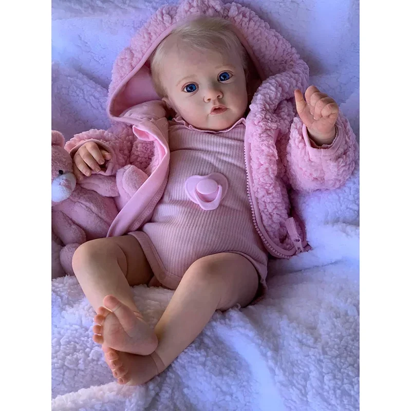 

60CM Ayana Reborn Baby Doll Soft Touch Lifelike 3D Skin Venis Art Doll with Hand Root Hair Same As Picture