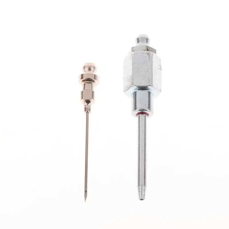 Adaptador de agulha de graxa de aço de alta velocidade-ponta do injetor de precisão para rolamentos, juntas e peças de metal, ferramenta de lubrificação profissional
