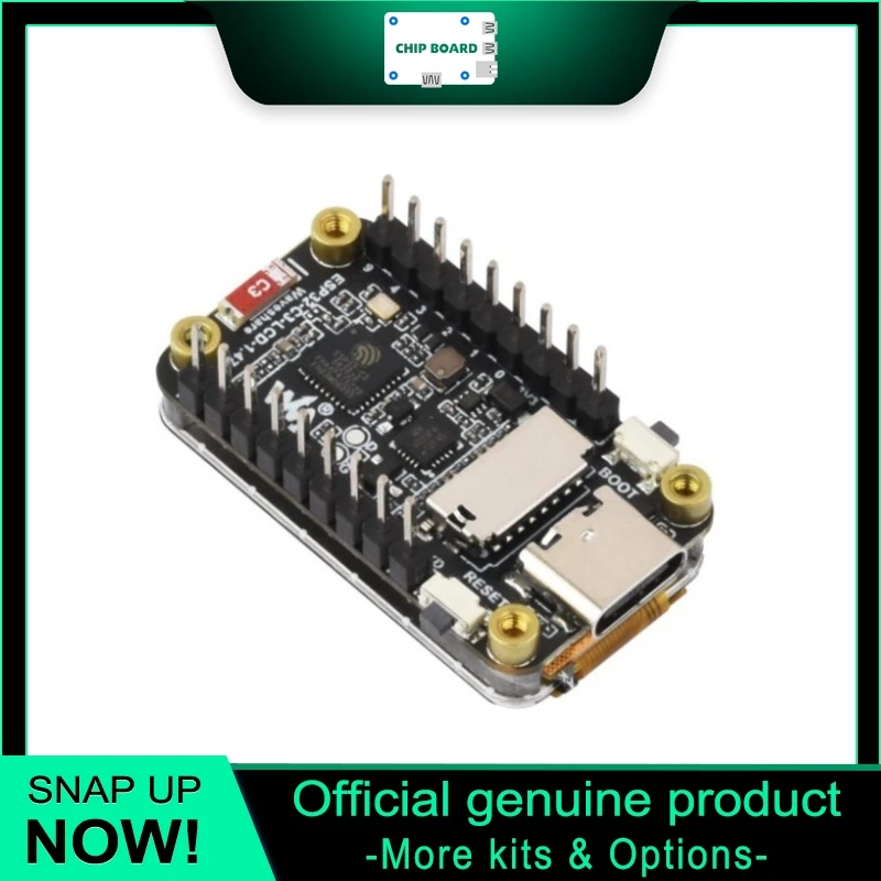 

Waveshare ESP32-C3 Display Board, 1.47 Inch IPS LCD with WiFi BLE and RISC-V Processing Architecture