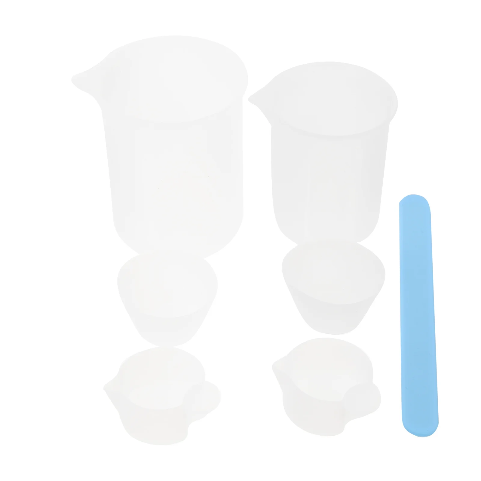 

1 set Silicone Cups Stirring Spoon Diy Crafts Tool Kit Durable Resin Dispensing Measuring Crystal Epoxy Cup Pigment Mixing
