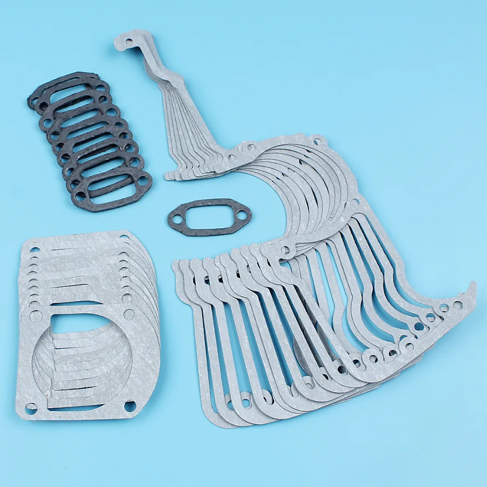 Imagem -02 - Cárter Cilindro Silenciador Junta Kit para Husqvarna 266 268 272 Motosserra 272xp 268k 501522604 10 Peças Lote 66 61
