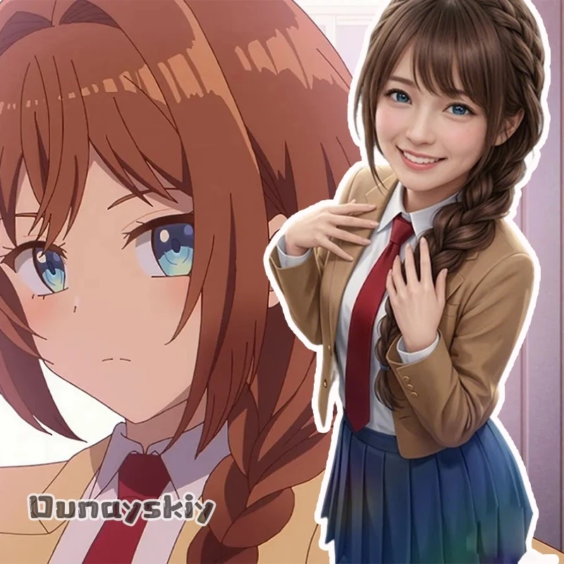Disfraz de SUGOI COS*/Rikka Inohana, disfraz de anime Tune In To The Midnight Heart, uniforme escolar japonés, vestido Kawaii JK, pelucas