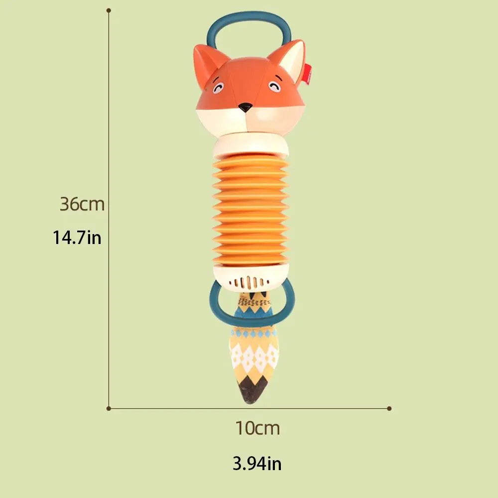 Juguete educativo de plástico con forma de acordeón para niños, instrumento Musical de aprendizaje Musical con diseño creativo de ciervo, ideal para regalo