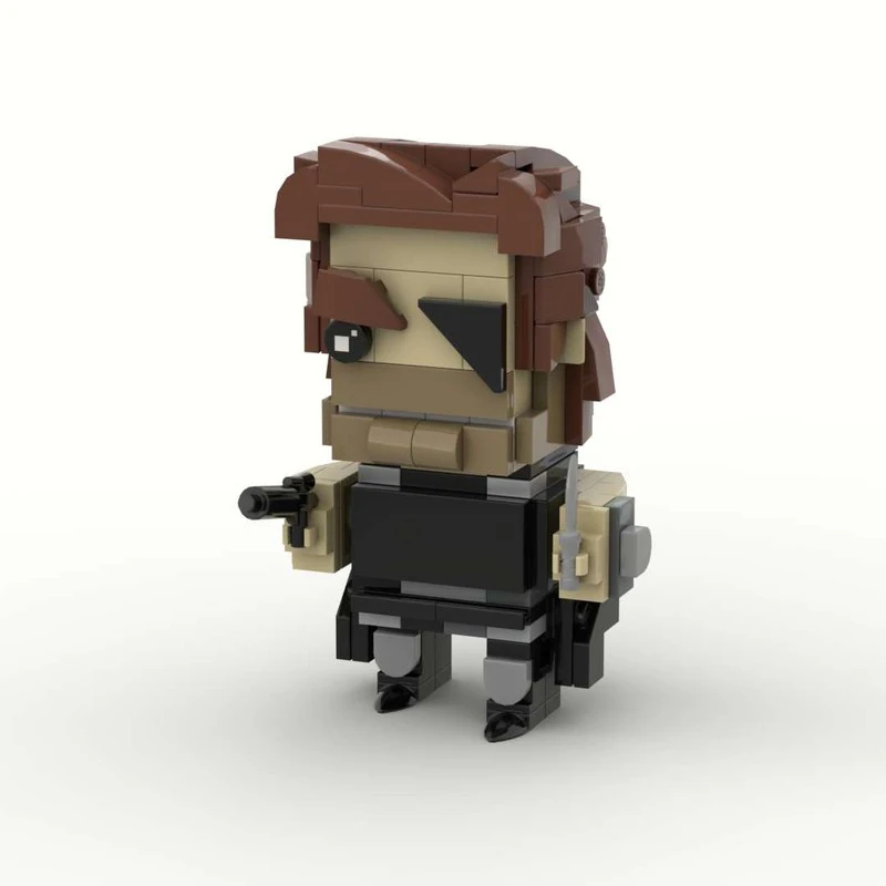 

166 шт. MOC Snake Plissken Brickheadz «Escapes from New York» DIY модель строительные блоки развивающая игрушка для детей подарок на день рождения