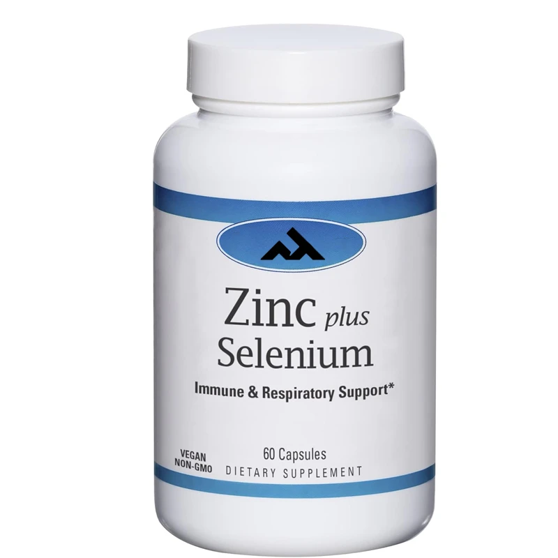 

Zinc+Selenium -60 Capsules - Immune and Respiratory Support - Non GMO, Vegan