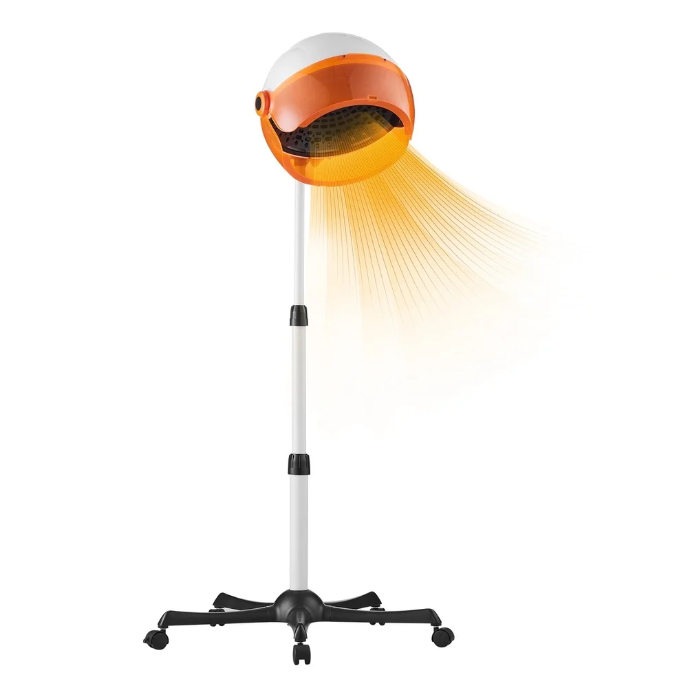 مجفف شعر احترافي بقلنسوة 1875 وات ارتفاع قابل للتعديل مجفف بونيه متدحرج 3 إعدادات درجة الحرارة 3 سرعات الرياح صالون تجفيف سريع