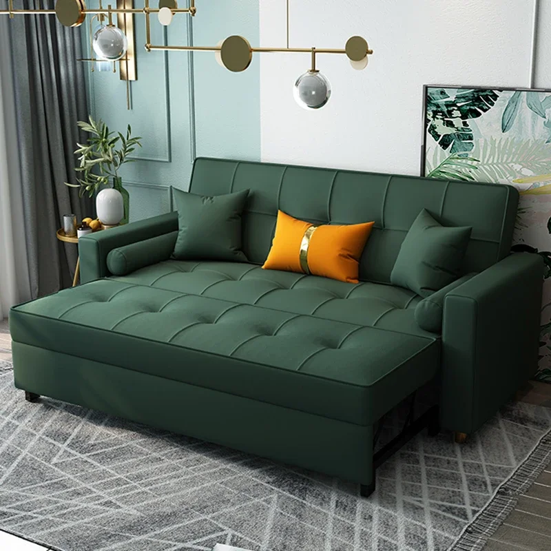 Cloud Sectional Reclining Sofa Bed Foldable Italian Style Fabric Mattress Sofa Quilted Legs Metal Sofa Cama Bed Set Furniture