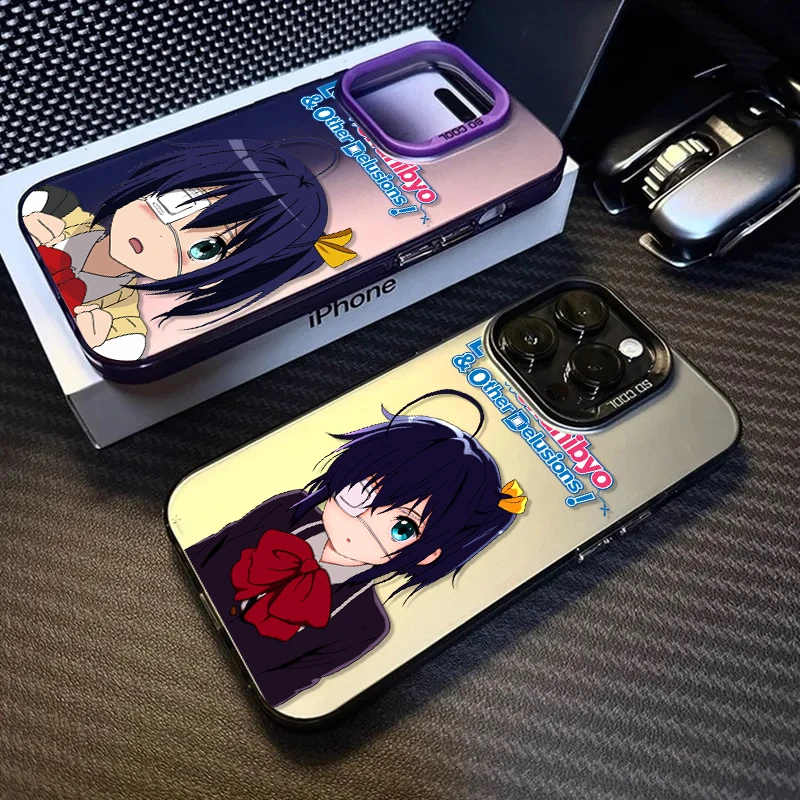 Love Chunibyo Other Delusions For iPhone 15 14 13 12 11 Pro Max XS Max X XR 7 8 Plus 6S Fashion Colorful Silver Phone Case