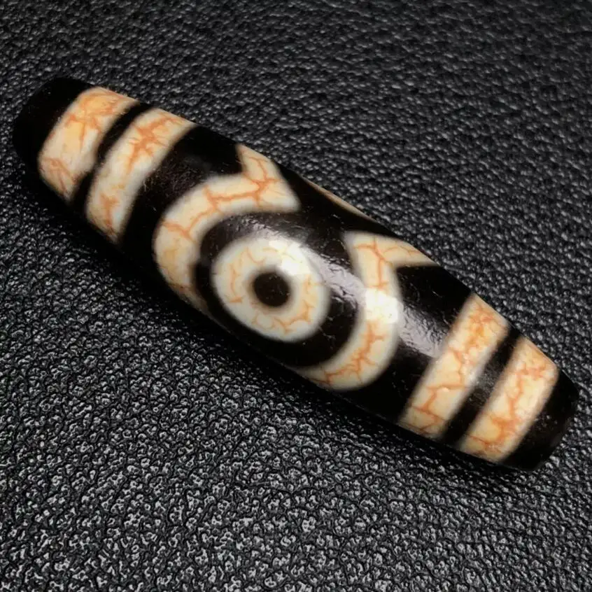 

Himalaya Ancient Tibetan DZI Beads Old Agate Rare 3 Eye Totem Amulet Pendant