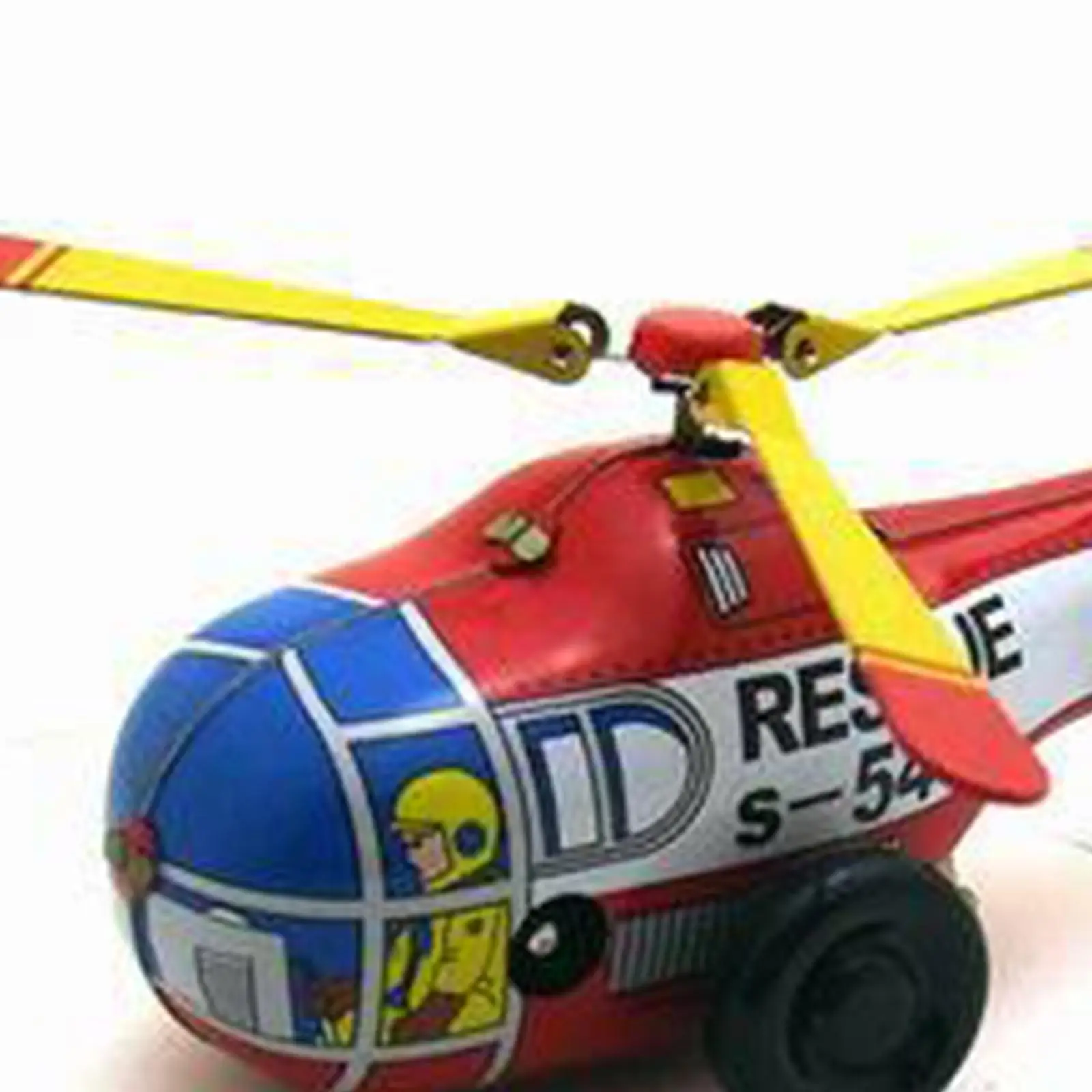 Tinplate Wind up Helicopter Tin Figurine Toy for Birthday Gift Ornaments