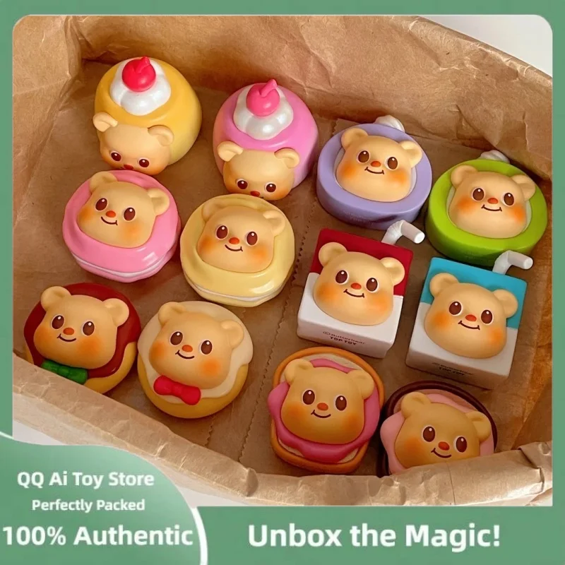 

Genuine Butter Bear Afternoon Tea Series Mini Blind Bag Magnetic Figurine Trendy Desktop Ornament Toy Friends Surprise Bag Gifts